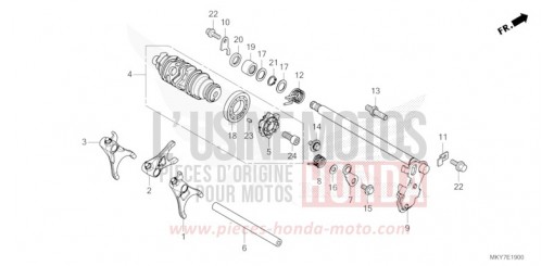 BARILLET DE SELECTION CBR650RAT de 2026
